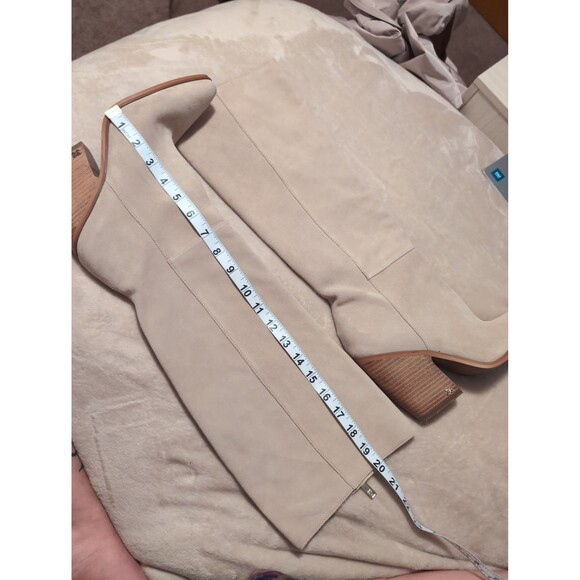 SAM EDELMAN Annabel Tall Western Boots Women's Shoes Amarillo Sand Suede US 9 M - Picture 5 of 7